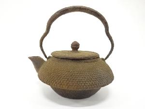 南部鉄器　霰地紋　急須鉄瓶